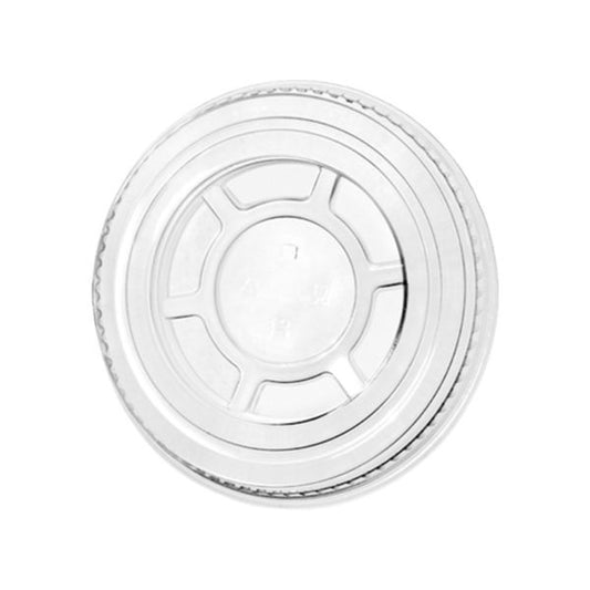 95mm Clear Greenspirit rPET Flat Lid S/Slot (JC2) (16x50)