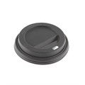 12/16/20oz Black Compostable Hot Cup Lids x1,000