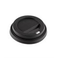 8/10oz Black Dome Hot Cup Lids x1,000