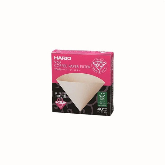 Hario V60 Filter Papers x40 (Size 01)
