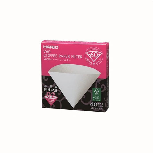Hario V60 Filter Papers x40 (Size 02)
