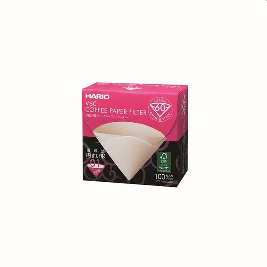 Hario V60 Filter Papers x100 (Size 01)
