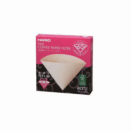 Hario V60 Filter Papers x40 (Size 02)