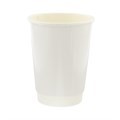 16oz Double Wall Disposable Coffee Cups x500 (White)