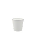 4oz Compostable Single Wall Disposable Coffee Cups x1,000 (White)